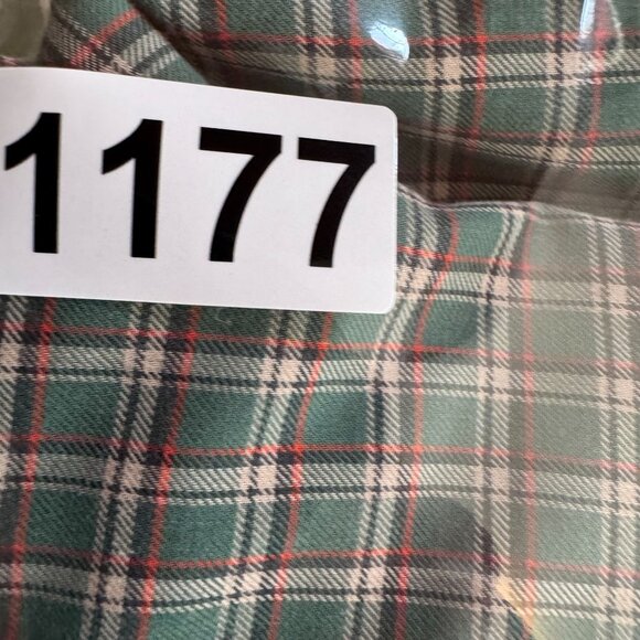 Ralph Lauren Green Plaid Button Up Shirt L Cotton Casual Long Sleeve Men Classic - Picture 6 of 6